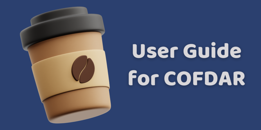 كوفدار | COFDAR | User Guide for Cofdar