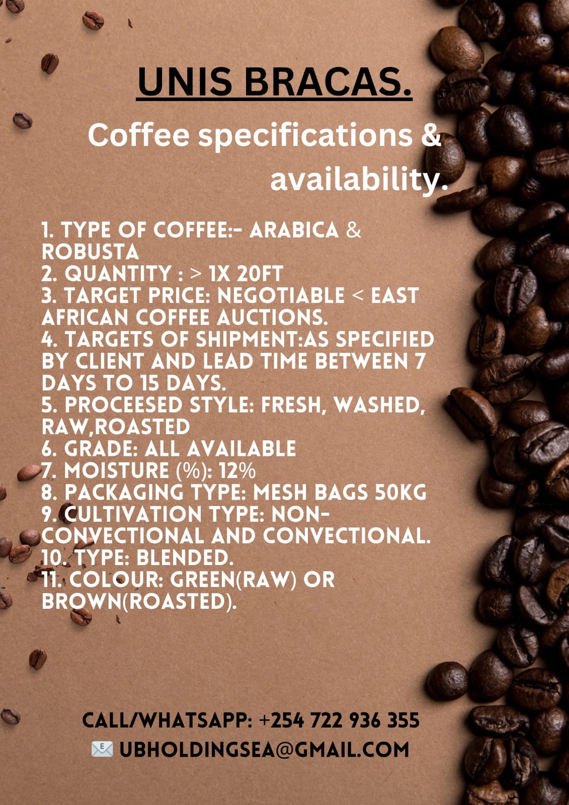 Arabica&Robusta(Green, Roasted