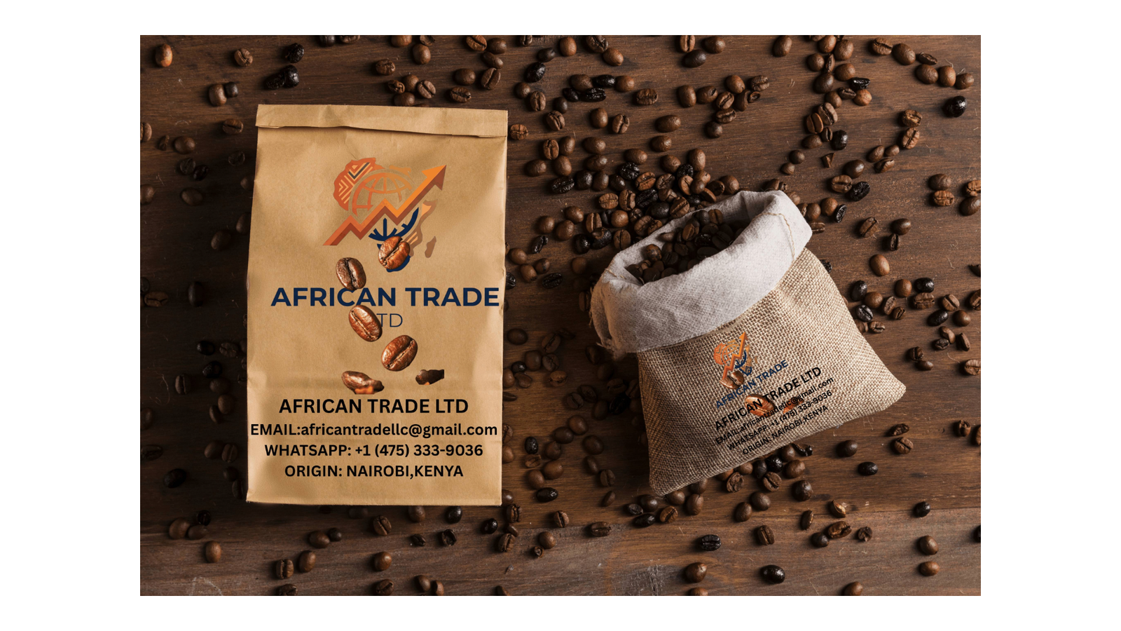 Premium Roasted Coffee Beans – Authentic African Blend by African Trade Ltd